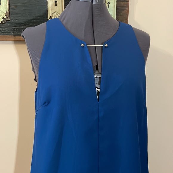 NWOT Lulus Near or Bar Teal Blue Shift Dress Size Small - Picture 6 of 16